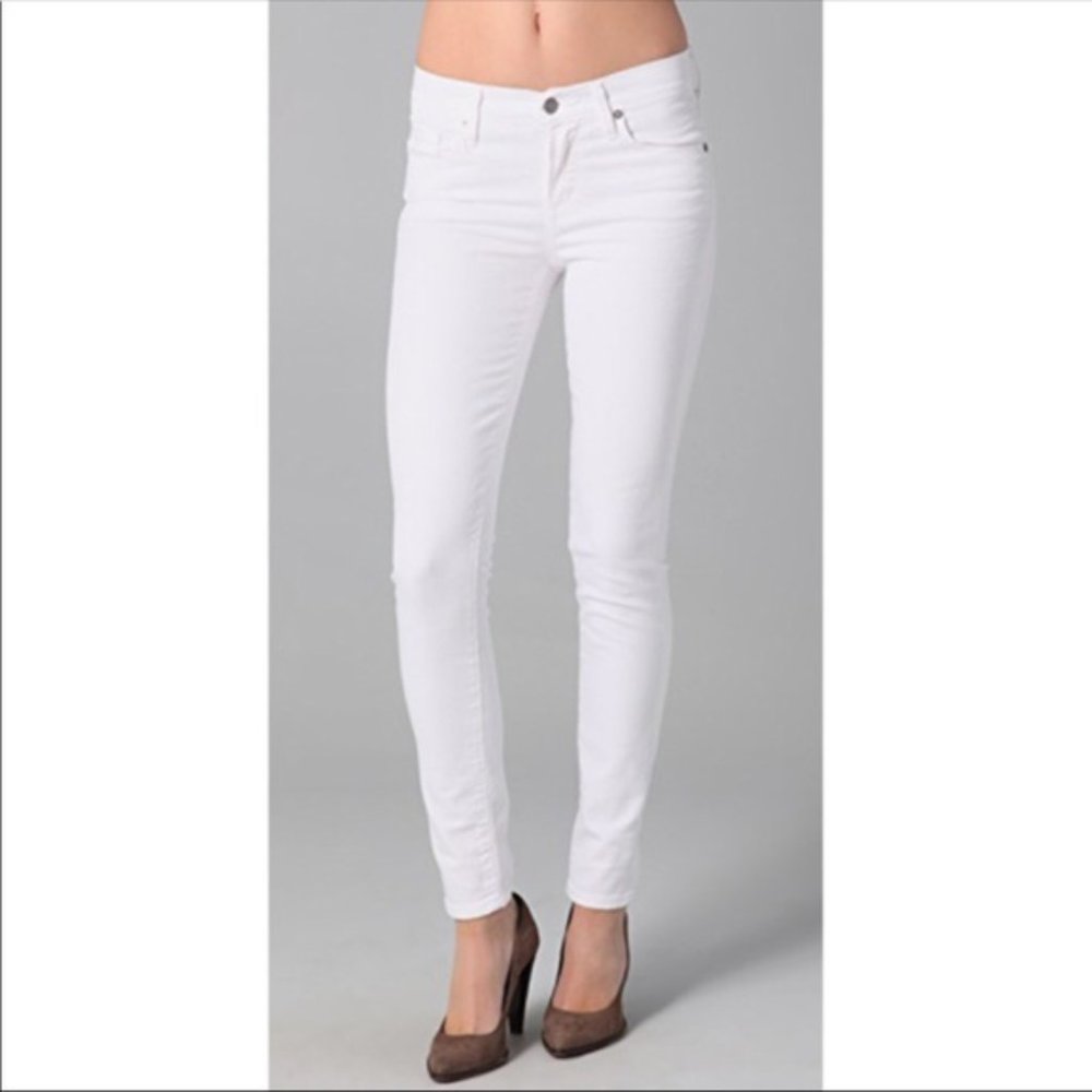 Citizens of Humanity Thompson White Cropped Skinny 27